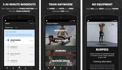 application Freeletics